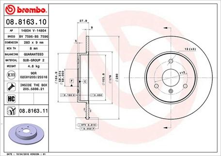 Magneti Marelli 360406033800 - Discofreno autozon.pro