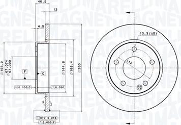 Magneti Marelli 360406032601 - Discofreno autozon.pro