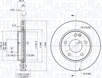 Magneti Marelli 360406032701 - Discofreno autozon.pro