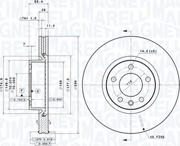 Magneti Marelli 360406037701 - Discofreno autozon.pro