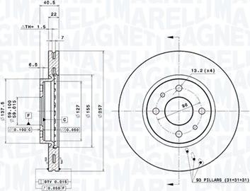 Magneti Marelli 360406029401 - Discofreno autozon.pro