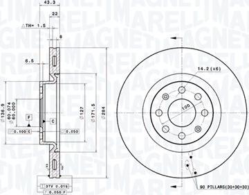 Magneti Marelli 360406024101 - Discofreno autozon.pro