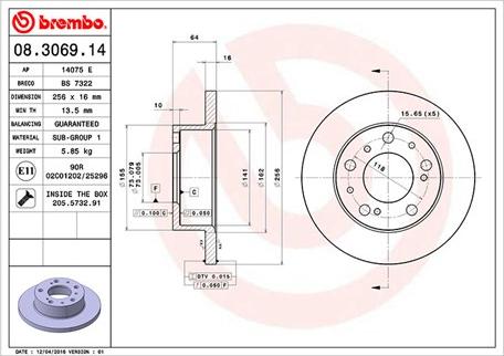 Magneti Marelli 360406020900 - Discofreno autozon.pro