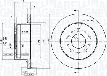 Magneti Marelli 360406023500 - Discofreno autozon.pro