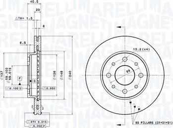 Magneti Marelli 360406023700 - Discofreno autozon.pro