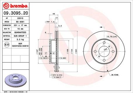 Magneti Marelli 360406027300 - Discofreno autozon.pro