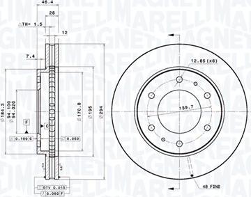 Magneti Marelli 360406079501 - Discofreno autozon.pro