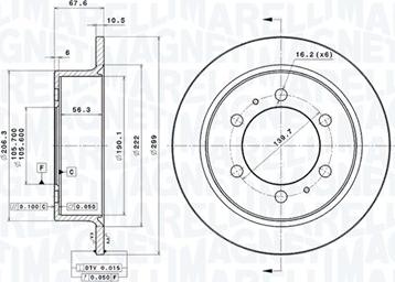 Magneti Marelli 360406075501 - Discofreno autozon.pro