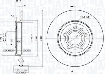 Magneti Marelli 360406075301 - Discofreno autozon.pro