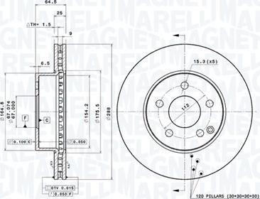 Magneti Marelli 360406076800 - Discofreno autozon.pro