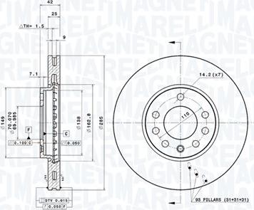 Magneti Marelli 360406070301 - Discofreno autozon.pro