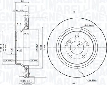 Magneti Marelli 360406071601 - Discofreno autozon.pro