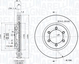 Magneti Marelli 360406071301 - Discofreno autozon.pro