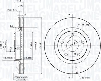 Magneti Marelli 360406078801 - Discofreno autozon.pro