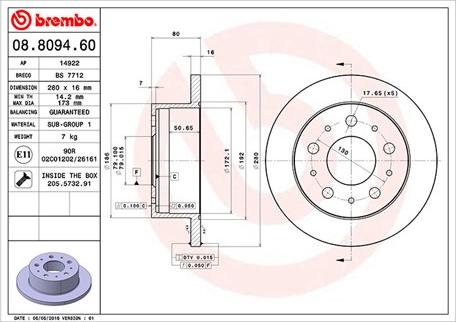 Magneti Marelli 360406072800 - Discofreno autozon.pro