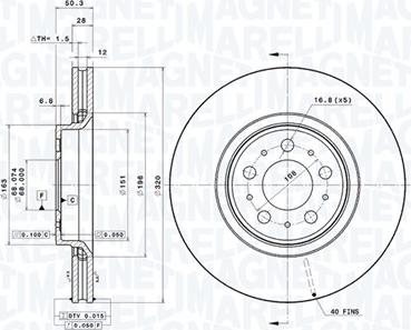 Magneti Marelli 360406077400 - Discofreno autozon.pro