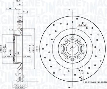 Magneti Marelli 360406149002 - Discofreno autozon.pro