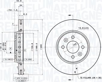 Magneti Marelli 360406145601 - Discofreno autozon.pro