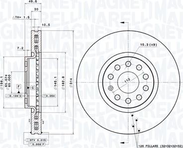 Magneti Marelli 360406148501 - Discofreno autozon.pro