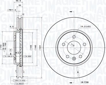 Magneti Marelli 360406155401 - Discofreno autozon.pro