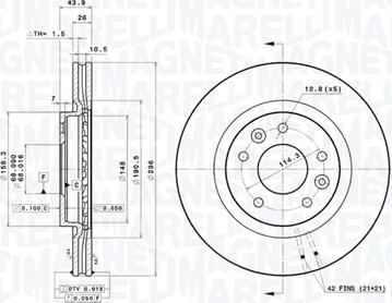 Magneti Marelli 360406156801 - Discofreno autozon.pro