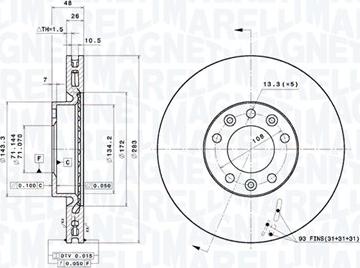 Magneti Marelli 360406157601 - Discofreno autozon.pro