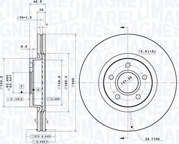 Magneti Marelli 360406162901 - Discofreno autozon.pro