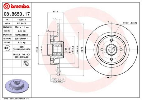 Magneti Marelli 360406162000 - Discofreno autozon.pro