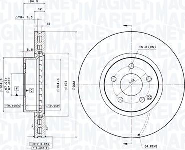 Magneti Marelli 360406109401 - Discofreno autozon.pro