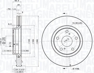 Magneti Marelli 360406109001 - Discofreno autozon.pro