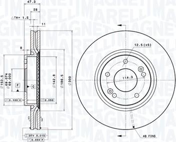 Magneti Marelli 360406108801 - Discofreno autozon.pro