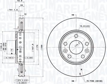 Magneti Marelli 360406108301 - Discofreno autozon.pro