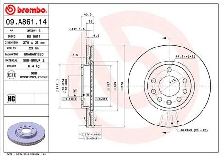 Magneti Marelli 360406103200 - Discofreno autozon.pro