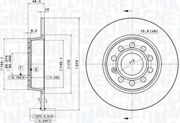 Magneti Marelli 360406107801 - Discofreno autozon.pro