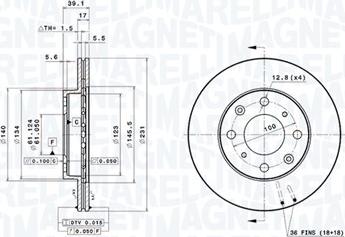 Magneti Marelli 360406119500 - Discofreno autozon.pro