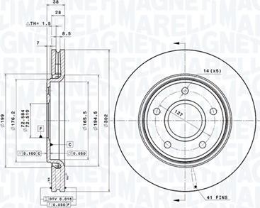 Magneti Marelli 360406119601 - Discofreno autozon.pro