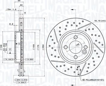 Magneti Marelli 360406114901 - Discofreno autozon.pro