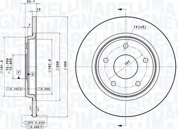 Magneti Marelli 360406115001 - Discofreno autozon.pro