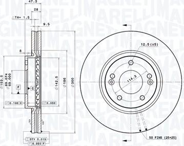 Magneti Marelli 360406115301 - Discofreno autozon.pro