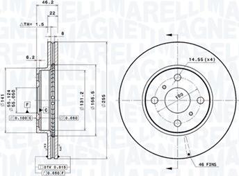 Magneti Marelli 360406110801 - Discofreno autozon.pro