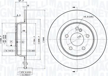 Magneti Marelli 360406110701 - Discofreno autozon.pro