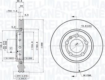 Magneti Marelli 360406111401 - Discofreno autozon.pro