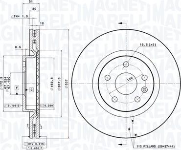 Magneti Marelli 360406111101 - Discofreno autozon.pro