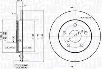 Magneti Marelli 360406117301 - Discofreno autozon.pro