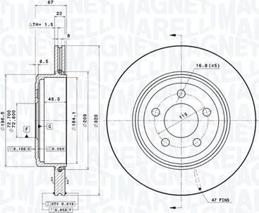 Magneti Marelli 360406189801 - Discofreno autozon.pro