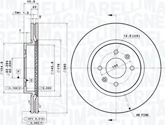 Magneti Marelli 360406184101 - Discofreno autozon.pro