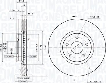 Magneti Marelli 360406184801 - Discofreno autozon.pro