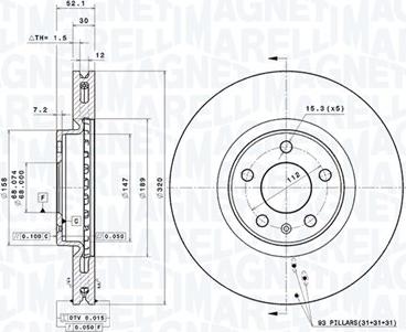 Magneti Marelli 360406184201 - Discofreno autozon.pro