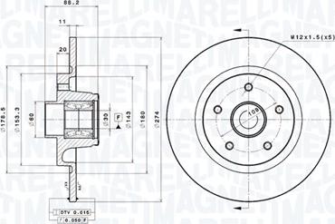 Magneti Marelli 360406184700 - Discofreno autozon.pro