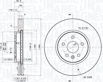 Magneti Marelli 360406185601 - Discofreno autozon.pro